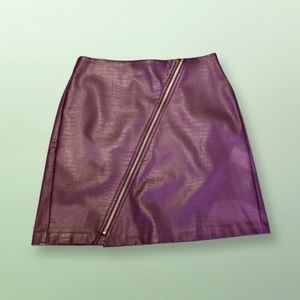 Bar III Purple Snake A-Line Skirt